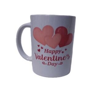 Happy Valentine's DayCricut Valentine Mug Teddy Bear Hold A Heart